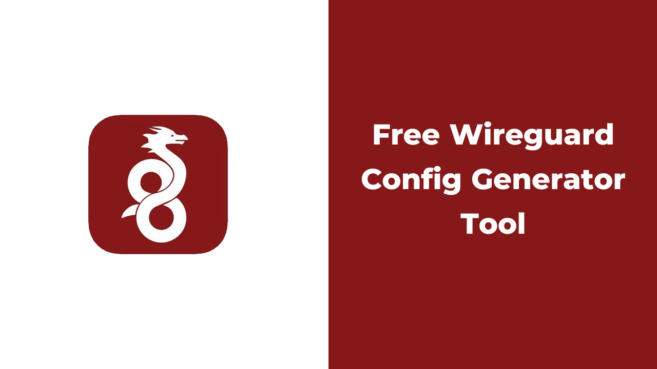 Free Wireguard Config Generator Tool